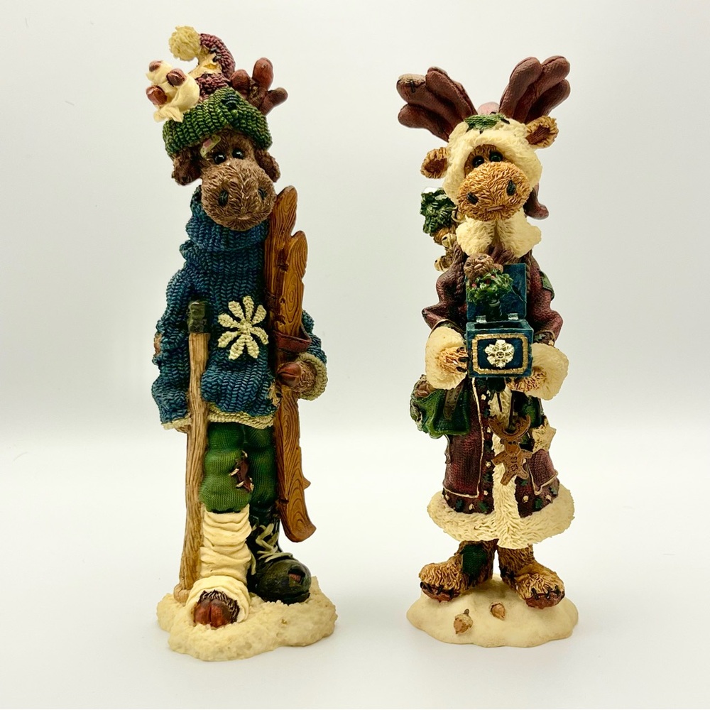VTG Boyd's Bears & Friends Folkstone Collection Egon the Skier & Montague Set